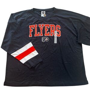 NEW Philadelphia Flyers NHL Hockey Mens’s Long Sleeve T-Shirt Black size 2XL